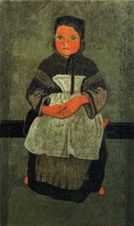 Paul Serusier Little Breton Girl Seated(Portrait of Marie Francisaille)